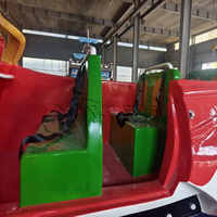Manège portable de Noël : Mini voiture volante montée sur remorque