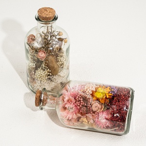 Décoration de table de mariage à la maison cadeaux d'anniversaire fleurs sauvages séchées terrarium fleurs conservées dans des bocaux en bouteille - Product Image 4