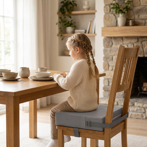 <span class=keywords><strong>Chaise</strong></span> <span class=keywords><strong>de</strong></span> repas <span class=keywords><strong>pour</strong></span> tout-petits, siège <span class=keywords><strong>de</strong></span> cuisine, <span class=keywords><strong>chaise</strong></span> <span class=keywords><strong>de</strong></span> table, siège portable avec coussin, en PU imperméable, base antidérapante, sangles réglables avec boucles - Product Image 1