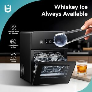 Euhomy Ice <b>Ball</b> Maker 144pcs Day <b>Sphere</b> Machine With Crystal for Whiskey Cocktails Electric Ice <b>Ball</b> Maker Plastic Housing Ice M - Product Image 2