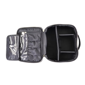 Sedex/IsoPortable Retro <b>Makeup</b> Train <b>Case</b> Cosmetic Organizer Storage Box with Mirror and LED Light with Adjustable Brightness - Product Image 6