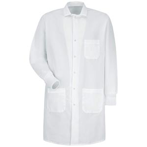 Venta al por mayor personalizado de manga larga unisex azul médico enfermera Hospital uniforme médico bata de laboratorio blanca - Product Image 3
