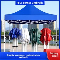 Vente directe usine : Tente pliante d'extérieur publicitaire avec structure en fer, auvent pare-soleil à quatre coins, housse en tissu – Vente en gros