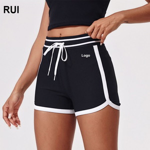 RUIQUWIN pantalones de Yoga adelgazantes de cintura alta para mujer transpirable diseño lateral sólido Levantamiento de cadera sin costuras secado rápido deportes al aire libre - Product Image 1