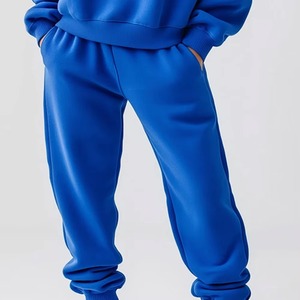 Oversized <b>Women</b> Sweat <b>Suits</b> Set Cotton Fleece Sweatshirt Jogger Pants Solid Autumn Activewear <b>Lounge</b> Outfit For <b>Women</b> Sale - Product Image 5