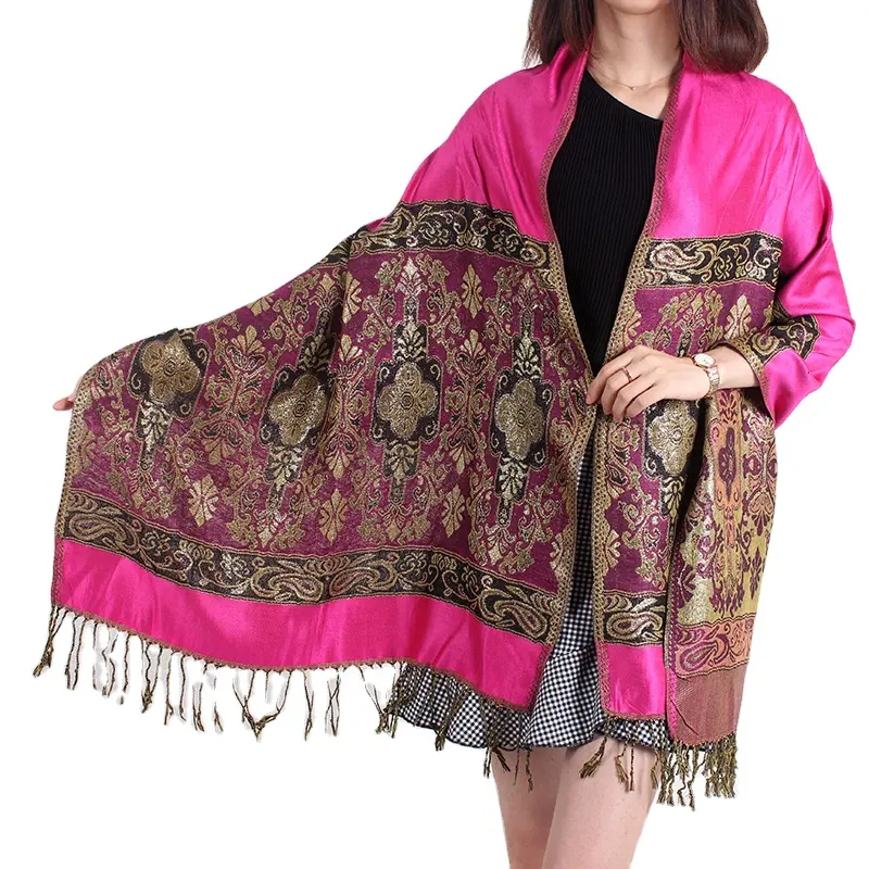 pashmina stoles spring for women high quality classic pashmina scarf thailand