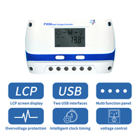 Panneau régulateur 12V 24V Auto double USB batterie au plomb 10a 20amp 30a 40a 50a 60a PWM contrôleurs de Charge solaire