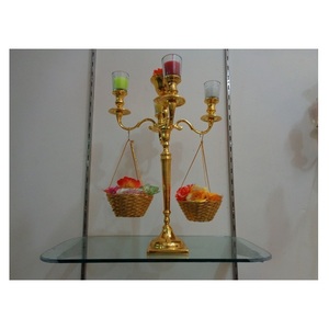 Candelabro romántico para boda o fiesta, centro de mesa, soporte de vela - Product Image 1