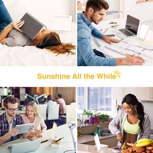 <span class=keywords><strong>Lampe</strong></span> de thérapie à la lumière du jour LED portable pour la maison/le bureau SAD thérapie par la lumière émotionnelle livraison 24 heures médical améliore le sommeil sans UV - Product Image 4