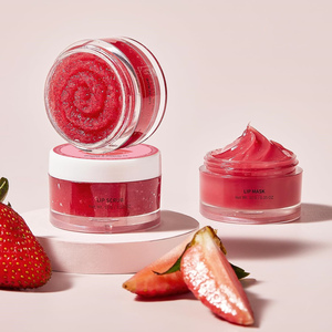 ชุดดูแลริมฝี<span class=keywords><strong>ปาก</strong></span>ฉลากส่วนตัวสตรอเบอร์รี่ริมฝี<span class=keywords><strong>ปาก</strong></span>รักษาหน้ากากนอนและขัดผิวสําหรับการซ่อมแซมริมฝี<span class=keywords><strong>ปาก</strong></span>เปลือก<span class=keywords><strong>แตก</strong></span>แห้ง - Product Image 2