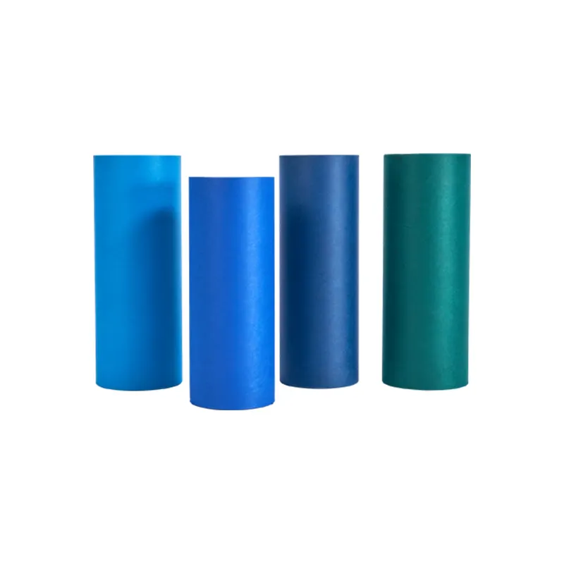 Trung Quốc nhà máy chất liệu vải Hot Bán 100% polyester spunbond không dệt cứng cảm thấy PET không dệt vải hoa gói