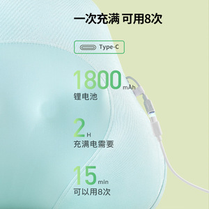 Massage Pillow Electric Neck Back Massager 1800mAh Rechargeable With Type C Port For Home Use - Product Image 1
