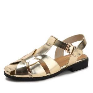 Sandales plates d'été respirantes à boucle tressée pour femmes grandes tailles, style pêcheur - Product Image 6