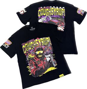 Ropa para Hombre, Nueva Colección, Camisetas de Alta Calidad con Estampado 'THAT'S A AWFUL LOT OF COUPH SYRUP', Camisetas Holgadas Informales con Estampado Escaneable, Tallas Grandes - Product Image 4