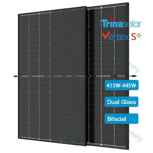 Trina 420W 425W 430W 435W 440W 445W Rotterdam kho bảng điều khiển năng lượng mặt trời Vertex S N loại bifacial đầy đủ màu đen PV mô-đun năng lượng mặt trời bảng điều khiển - Product Image 1