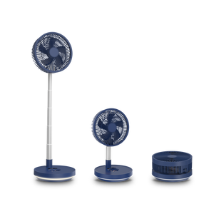Automatic Oscillating Cordless Folding Rechargeable Floor <b>Fan</b> For Home Foldable Adjustable Height Floor <b>Standing</b> <b>Fans</b> - Product Image 1