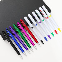 Stylo bille rétractable promotionnel coloré pour hôtel, bureau, FEMA, avec logo d'entreprise personnalisé, vente en gros