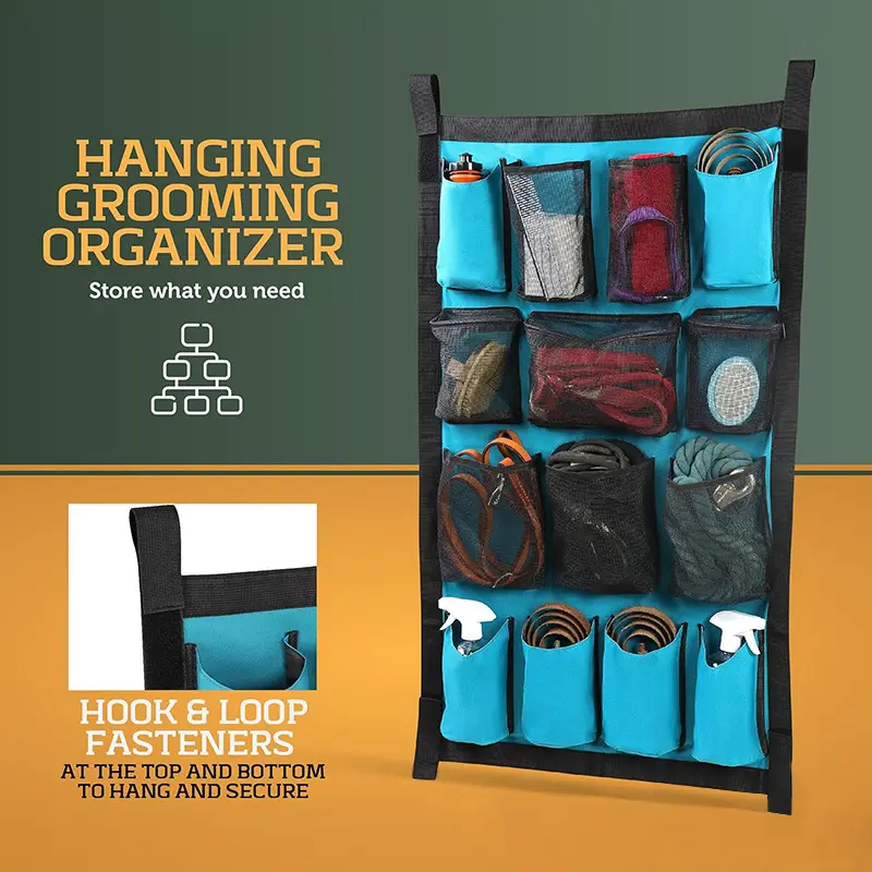 Durable Stable Tools Hanging Bag Horse Hanging Grooming Organizer Horse Supplies Storage Bag