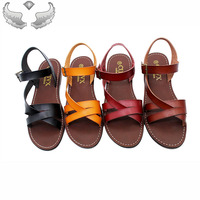 Nouvelle Collection Été – Sandales Plates Confortables et Rétro pour Femmes – Vente en Gros – Sandales Durables pour Vêtements Féminins