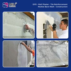 ตาข่ายไฟเบอร์อี-กลาส ทนด่าง สำหรับเสริมกำลังผนัง งานก่อสร้าง EIFS และแผ่นรองหลังโมเสก - Product Image 2