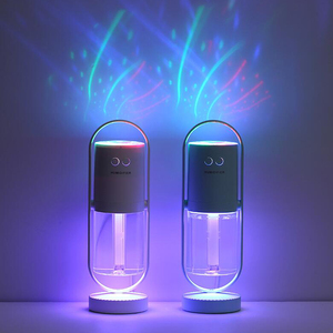 ماجيك الظل المرطب 360 درجة رذاذ العارض مصباح بالموجات فوق الصوتية بارد ميست صانع ناشر رائحة 200 مللي USB Humidificador - Product Image 3