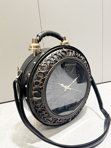 Fashion European Retro Style Creative Large <strong>Clock</strong> Watch <strong>Bag</strong> Cross-Border Shoulder <strong>Bag</strong> <strong>Bag</strong> with Zipper - Product Image 6