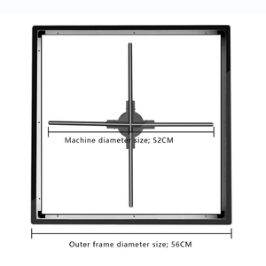 3D ologramma Fan proiettore WIFI 3D Display pubblicità Logo luce LED segno olografico lampada pubblicità Display Logo proiettore - Product Image 2