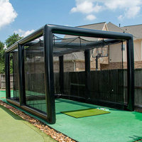 Simulateur de golf gonflable extérieur GMY Gonflable sponsor de golf interactif gonflable
