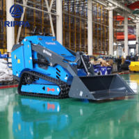 Harga Grosir CE EPA Euro 5 Skid Steer Loader RIPPA RS06 Skid Steer Loader Rubber Crawler Skid Steer Loader untuk Dijual