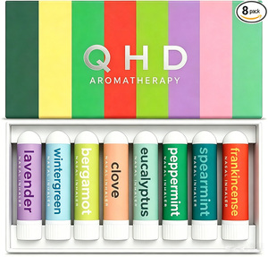 Inhalador <span class=keywords><strong>Nasal</strong></span> de Aromaterapia Más Vendido, Paquete Variado con 8 Aromas: Lavanda, Menta, Incienso, Clavo, <span class=keywords><strong>para</strong></span> <span class=keywords><strong>el</strong></span> Bienestar Diario - Product Image 1