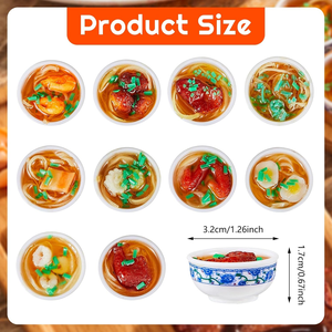Imanes bonitos personalizados de 8 Uds., imanes divertidos para nevera, Anime Ramen, comida decorativa, imanes de nevera de PVC 3D para decoración del hogar - Product Image 4