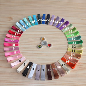 Pinces à <span class=keywords><strong>cheveux</strong></span> doublées en alligator, barrettes à <span class=keywords><strong>cheveux</strong></span> enveloppées de ruban, fournitures pour la fabrication de nœuds et accessoires de coiffure DIY - Product Image 5