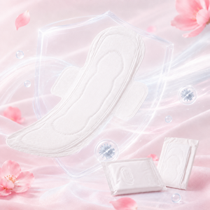 Serviettes hygiéniques <span class=keywords><strong>post</strong></span>-<span class=keywords><strong>partum</strong></span> OEM 280 mm pour femmes, en coton doux, pour la nuit - Product Image 4