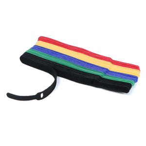 12x175mm espalda con espalda autoadhesiva de doble cara de nailon gancho lazos para el hogar Oficina aula organización de almacenamiento rojo - Product Image 5