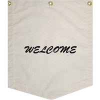 Drapeaux de toile en forme de Triangle pour tenture murale, fanion, drapeaux blanc pour collection de revers, décoration de maison personnalisée