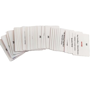 Naipes educativos de papel impermeables ecológicos personalizables personalizados para aprender idiomas - Product Image 1