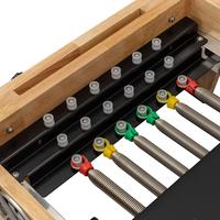 Plataforma de Madera Maciza de Roble Premium para Pilates Reformer, Barra Ajustable para Pies, Deslizamiento Suave, Equipo para Estudio de Yoga 2026
