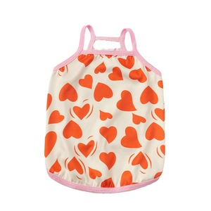 Camiseta sin Mangas con Estampado Adorable para Perros y Gatos, Vestido de Verano para Mascotas con Accesorios - Product Image 1