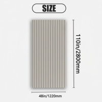 Meilleures ventes : Panneaux muraux en PVC 3D à grille en arc, étanches, 2800mm*1220mm, installation facile, texture cannelée, design moderne, pour la maison