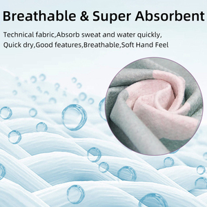 Waffle de microfibra de secado rápido súper absorbente, toalla de bolsillo para banco de gimnasio con cremallera deportiva, toalla de playa y piscina de estilo Tropical impresa - Product Image 4