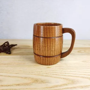 Xiangteng New Products For Sale Environmentally Friendly Natural Custom Handmade Wooden Cup Tea Cup With Handle