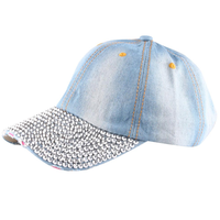 Casquette de baseball pour l'extérieur en denim avec logo personnalisé tie-dye pour femmes