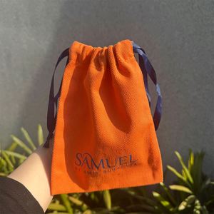 Manufacturer Custom Logo Cotton Gift <b>Pouch</b> With <b>Drawstrings</b> Jewelry <b>Pouch</b> Reusable for Shopping Cosmetic Handbag Shoes - Product Image 5