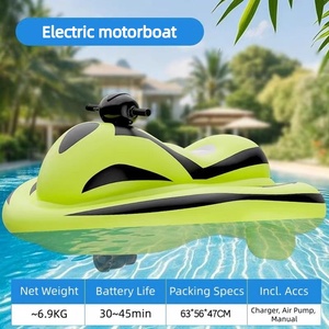 <span class=keywords><strong>Moto</strong></span> Acuática Inflable Eléctrica, Juguete Acuático Seguro con Propulsor Eléctrico, Embarcación Inflable para Lago o Piscina - Product Image 6
