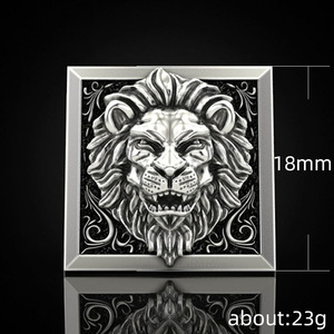 Hot Sale <span class=keywords><strong>Lion</strong></span> Head <span class=keywords><strong>Ring</strong></span> für Männer Kreative unsichtbare Aufbewahrung ringe Hip Hop Street Übertreiben Legierung Punk <span class=keywords><strong>Lion</strong></span> <span class=keywords><strong>Ring</strong></span> - Product Image 6
