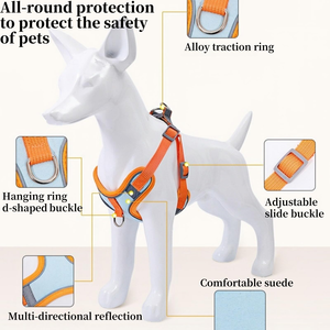 Arnés Ajustable y Reflectante para Perros y Gatos, Arnés Básico Transpirable para Perros Pequeños, Medianos y Grandes - Product Image 2