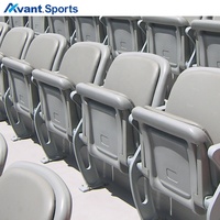 Sièges pliants Avant Sports à pointe fixe pour stades de football, systèmes de gradins en béton à niveaux, sièges VIP pliants pour arènes extérieures