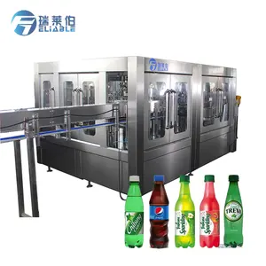 Fabricante profissional confiável 12000BPH Máquina de enchimento de água mineral para bebidas carbonatadas e refrigerantes líquidos