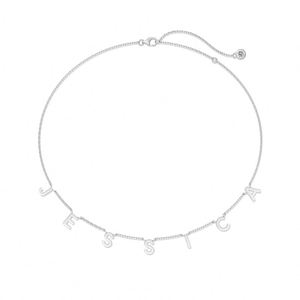 DYLAM Personalized Customized Luxury 925 Sterling <b>Silver</b> Custom Name Letter <b>Initial</b> Pendant Fine Fashion Jewelry <b>Necklaces</b> - Product Image 5