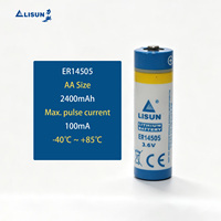 Baterai Lithium Long Life ER14505 Ukuran AA 3.6V 2.4Ah untuk Sensor Pintar LoRa NB-IoT dan Pencatatan Data Jarak Jauh